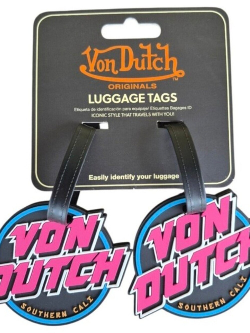 Von Dutch Logo Luggage Tags - Pair